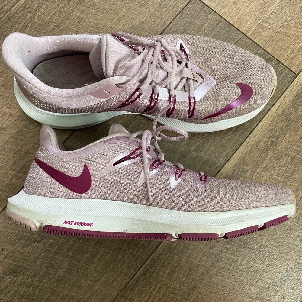 Purple Nike shoes